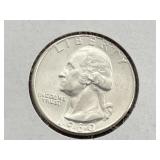 1960 WASHINGTON SILVER QUARTER