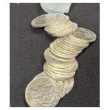 (20) PEACE SILVER DOLLARS