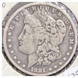 1881-O MORGAN SILVER DOLLAR
