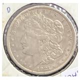 1921-D MORGAN SILVER DOLLAR