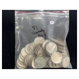 (81) 1964 90% SILVER KENNEDY HALF DOLLARS