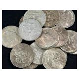 (20) 1964 90% KENNEDY SILVER HALF DOLLARS
