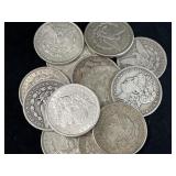 20 PHILADELPHIA MINT MORGAN SILVER DOLLARS