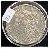 1901-O MORGAN SILVER DOLLAR