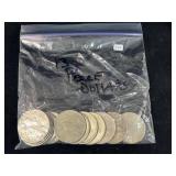 13 PEACE SILVER DOLLARS