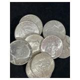 (20) 1964 90% KENNEDY SILVER HALF DOLLARS