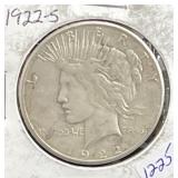 1922-S PEACE SILVER DOLLAR
