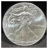 2016 SILVER EAGLE - GOVMINT W/ COA
