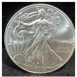 2016 SILVER EAGLE - GOVMINT W/ COA