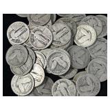 61 STANDING LIBERTY SILVER QUARTERS
