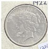 1922-D PEACE SILVER DOLLAR