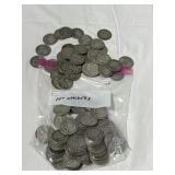 100 WALKING LIBERTY SILVER HALF DOLLARS
