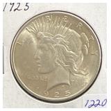 1925 PEACE SILVER DOLLAR