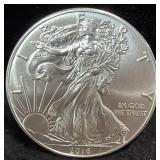 2016 SILVER EAGLE - GOVMINT W/ COA
