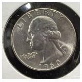 1960 SILVER WASHINGTON QUARTER