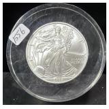 2004 SILVER EAGLE - ENCAPSULATED IN ACRYLIC