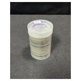 (20) PEACE SILVER DOLLARS