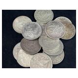 20 MORGAN SILVER DOLLARS