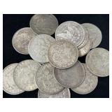20 PHILADELPHIA MINT MORGAN SILVER DOLLARS