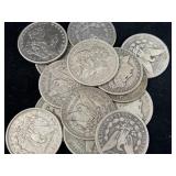 20 NEW ORLEANS MINT MORGAN SILVER DOLLARS