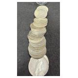 (20) PEACE SILVER DOLLARS
