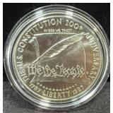 1987 CONSTITUTION UNC SILVER DOLLAR 90% SILVER -