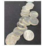 (20) PEACE SILVER DOLLARS