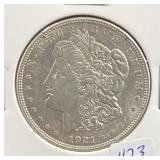 1921-D MORGAN SILVER DOLLAR