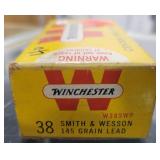 40 ROUNDS WINCHESTER .38 S&W AMMUNITION