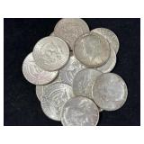 (20) 1964 90% SILVER KENNEDY HALF DOLLARS
