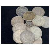 20 PHILADELPHIA MINT MORGAN SILVER DOLLARS