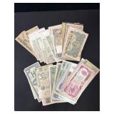 COLLECTION OF FOREIGN CURRENCY -
