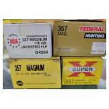 140 ROUNDS ASSORTED .357 MAG AMMUITION