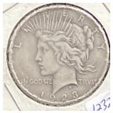 1923 PEACE SILVER DOLLAR