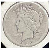 1922-S PEACE SILVER DOLLAR