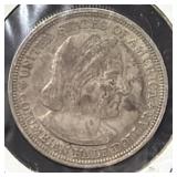 1893 COLUMBIAN EXPO SILVER HALF DOLLAR
