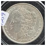1900 MORGAN SILVER DOLLAR