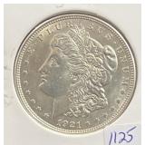 1921 MORGAN SILVER DOLLAR