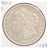 1921-D MORGAN SILVER DOLLAR