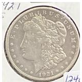 1921-S MORGAN SILVER DOLLAR