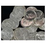 (20) 1964 90% SILVER KENNEDY HALF DOLLARS