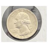 1954-S WASHINGTON SILVER QUARTER