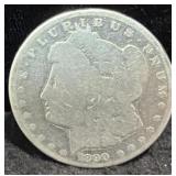 1890-CC MORGAN SILVER DOLLAR