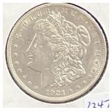 1921 MORGAN SILVER DOLLAR