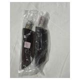 (2) NEW FIXED BLADE KNIVES WITH LEATHER SHEATHS -