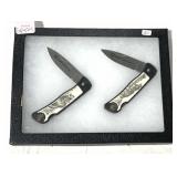 (2) SMITH & WESSON SCHRIMSHAW STYLE FOLDING