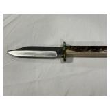 RUANA FIXED-BLADE HUNTING KNIFE - STAMPED 'RUANA
