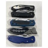 (5) POCKET KNIVES - ASSORTED - GENERIC POCKET