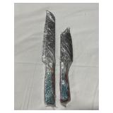 (2) NEW FIXED BLADE KNIVES - 11' AND 14'