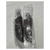 (2) NEW FIXED BLADE KNIVES WITH LEATHER SHEATHS -